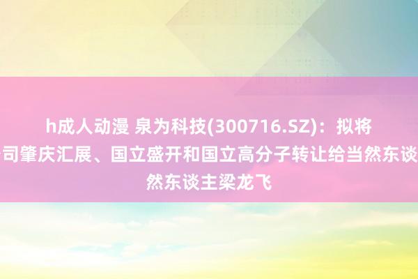 h成人动漫 泉为科技(300716.SZ)：拟将全资子公司肇庆汇展、国立盛开和国立高分子转让给当然东谈主梁龙飞