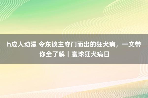 h成人动漫 令东谈主夺门而出的狂犬病，一文带你全了解｜寰球狂犬病日