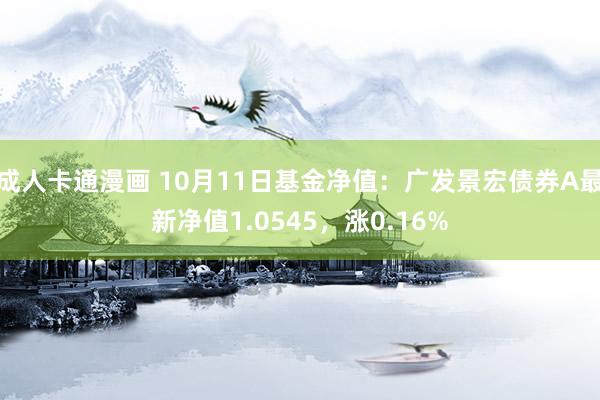 成人卡通漫画 10月11日基金净值：广发景宏债券A最新净值1.0545，涨0.16%