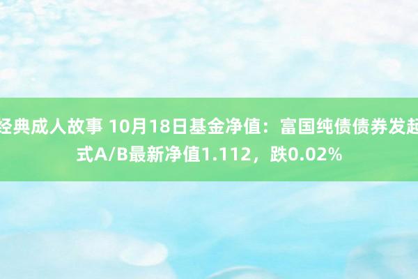 经典成人故事 10月18日基金净值：富国纯债债券发起式A/B最新净值1.112，跌0.02%