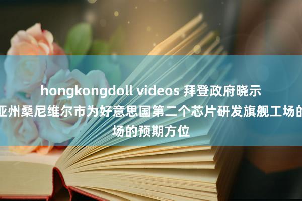 hongkongdoll videos 拜登政府晓示加利福尼亚州桑尼维尔市为好意思国第二个芯片研发旗舰工场的预期方位