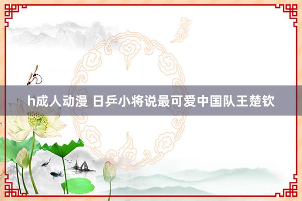 h成人动漫 日乒小将说最可爱中国队王楚钦