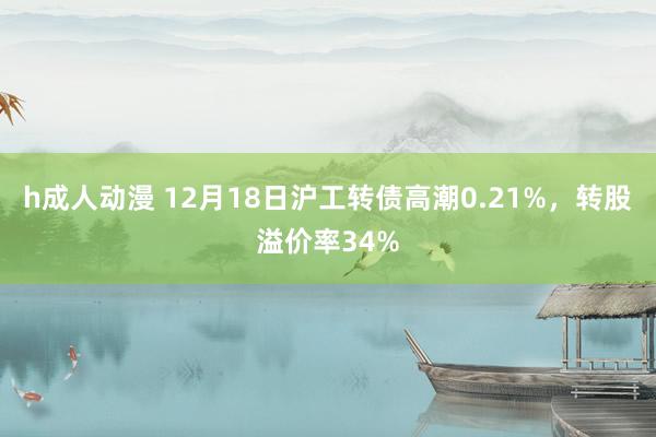 h成人动漫 12月18日沪工转债高潮0.21%，转股溢价率34%