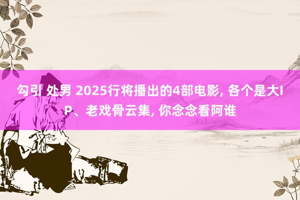 勾引 处男 2025行将播出的4部电影， 各个是大IP、老戏骨云集， 你念念看阿谁