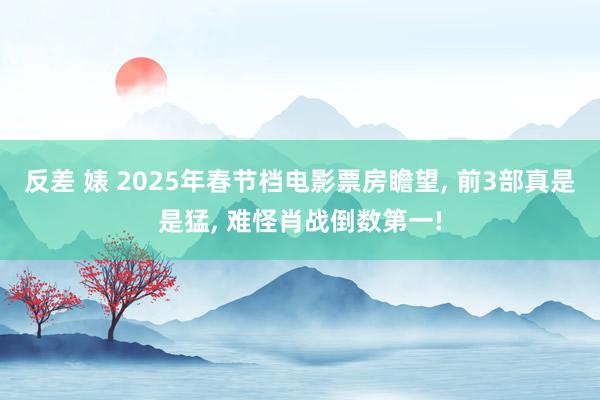 反差 婊 2025年春节档电影票房瞻望， 前3部真是是猛， 难怪肖战倒数第一!