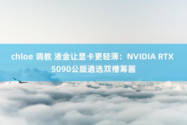 chloe 调教 液金让显卡更轻薄：NVIDIA RTX 5090公版遴选双槽筹画